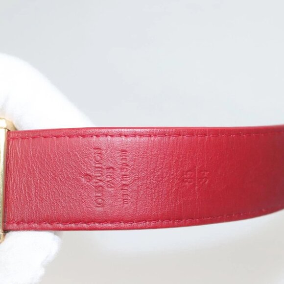 LOUIS VUITTON Multicolor Ceinture Care Belt 37.8"" White Auth - Picture 13 of 13